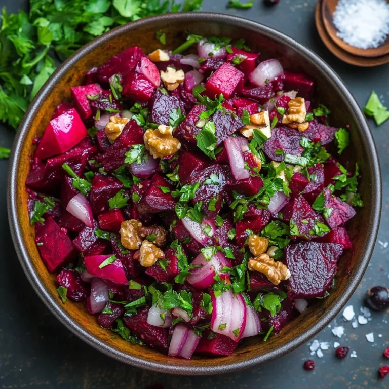 סלט סלק ופטרוזיליה