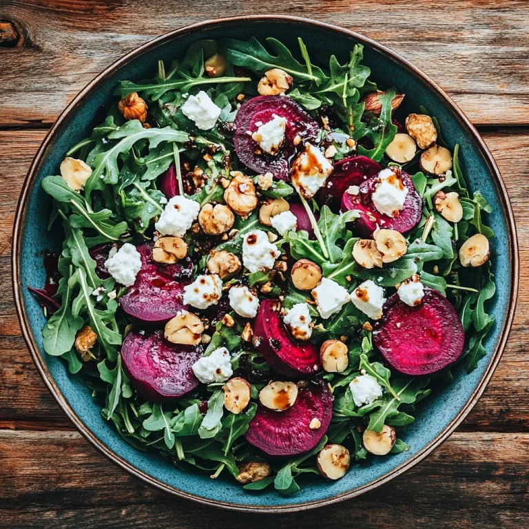 סלט סלק עם אגוזי לוז