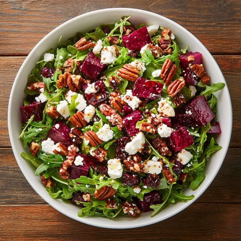 סלט סלק עם פקאנים מסוכרים