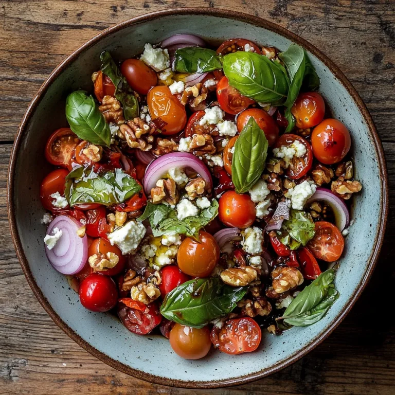 סלט עגבניות שרי עם רוקפור – לטעם מלוח ומיוחד