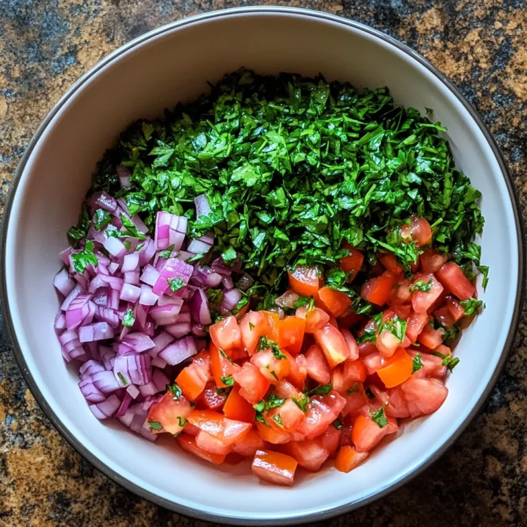 סלט פטרוזיליה ועגבניות