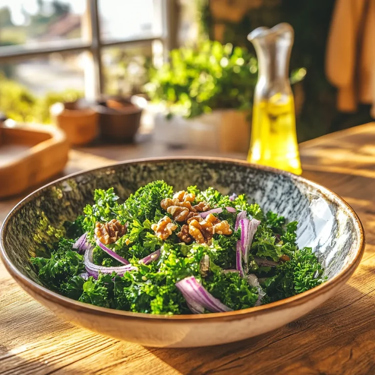 סלט פטרוזיליה עם בצל סגול