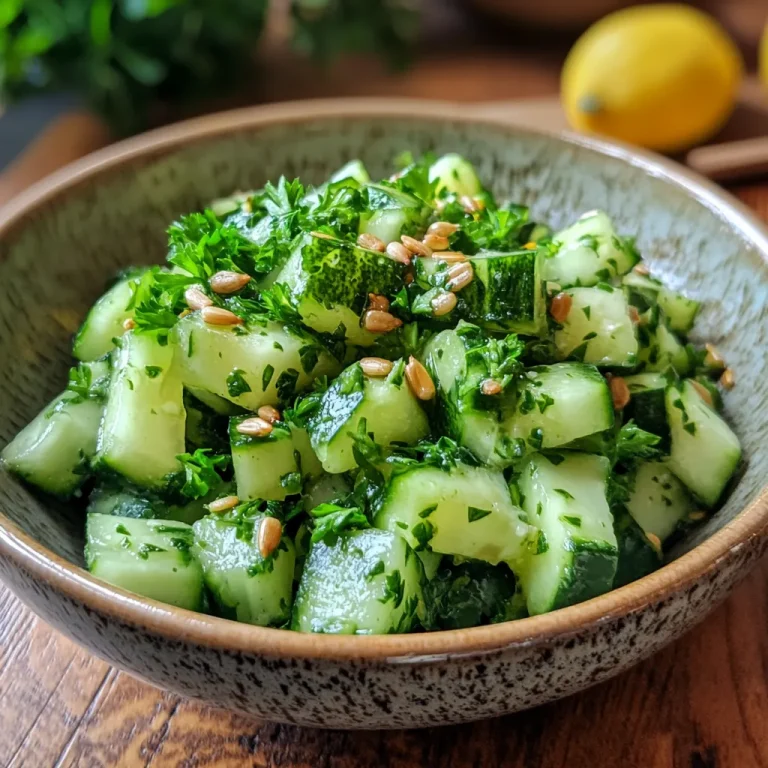 סלט פטרוזיליה עם מלפפון
