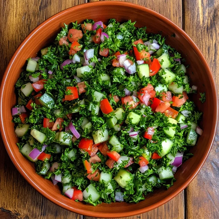 סלט פטרוזיליה עם פלפל חריף