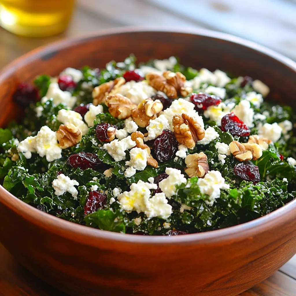 סלט קייל עם גבינת עיזים - מושלם ב-5 דקות
