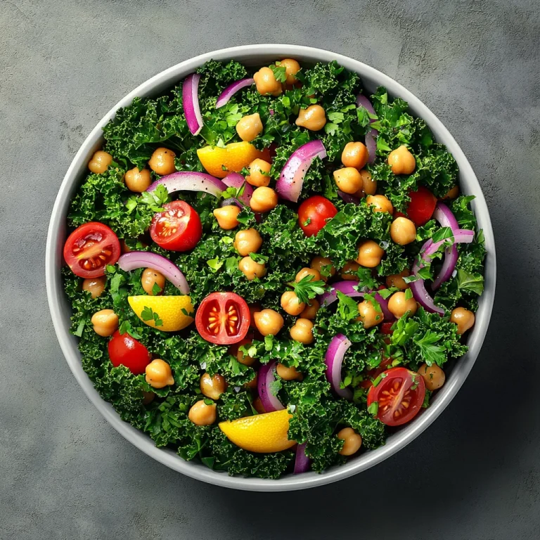 סלט קייל עם גרגרי חומוס - קליל ומשביע ב-5 דקות