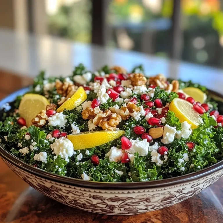 סלט קייל עם רימון - סלט קליל ומהיר