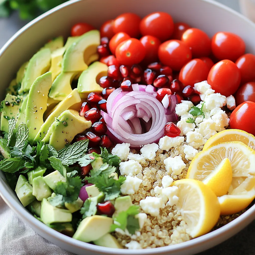 סלט קינואה עם אבוקדו - סלט קרמי ומושלם