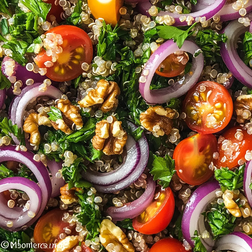 סלט קינואה עם בצל סגול - טוויסט עז והמושלם