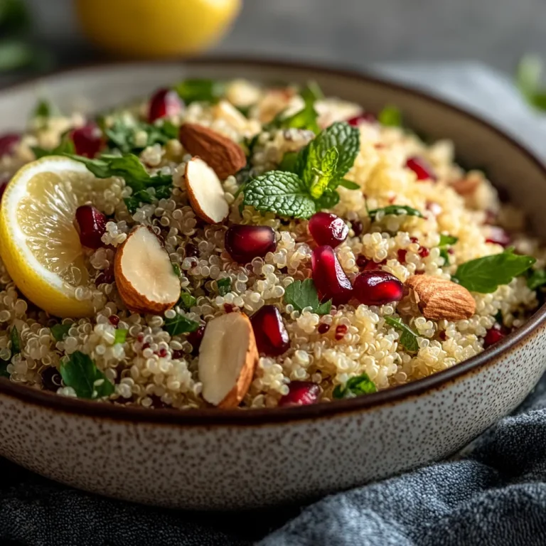 סלט קינואה עם לימון ונענע - רענן וקליל ב-5 דקות