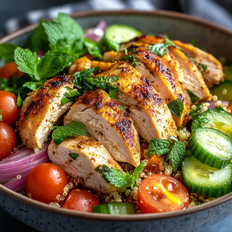 סלט קינואה עם עוף צלוי - ארוחה מלאה ומומלצת