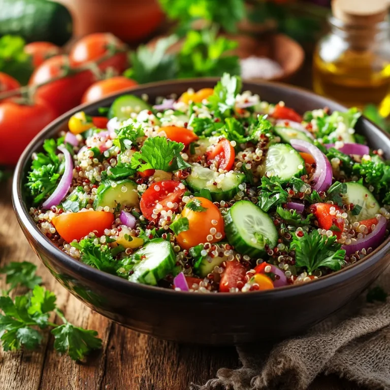 סלט קינואה עם עשבי תיבול - סלט מהמם בקלות