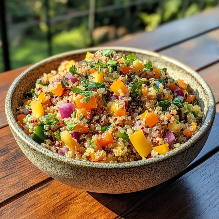 סלט קינואה עם פלפל צהוב - צבעוני ומרענן
