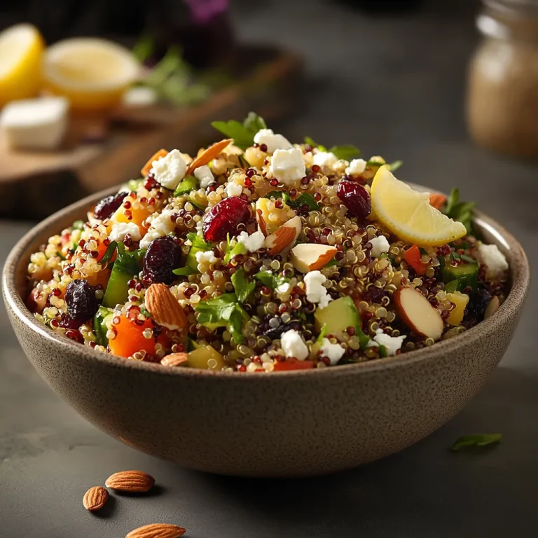 סלט קינואה עם שקדים קלויים - מושלם בקלות