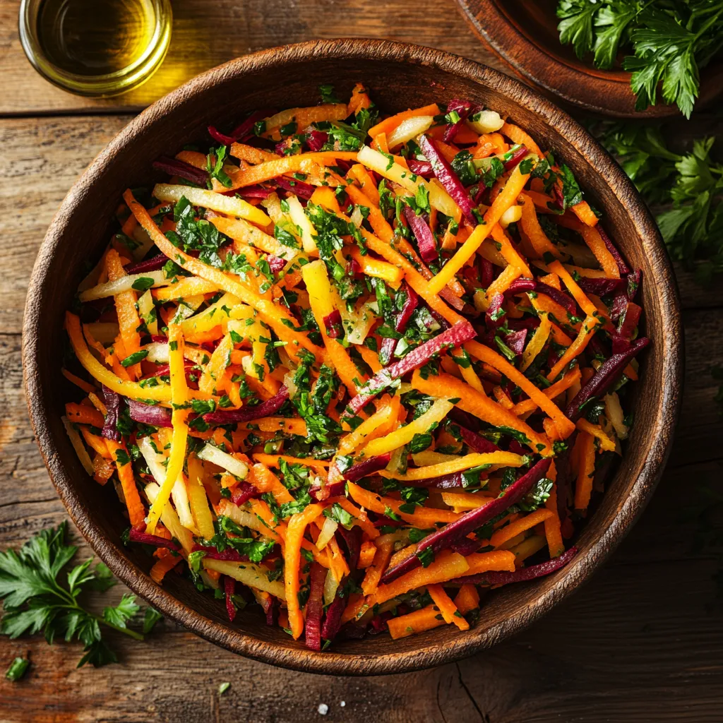 סלט שורשים עם גזר – פשוט וטעים