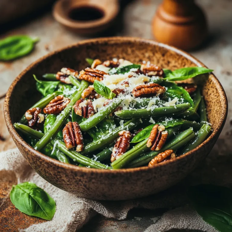 סלט שעועית עם בזיליקום ושום