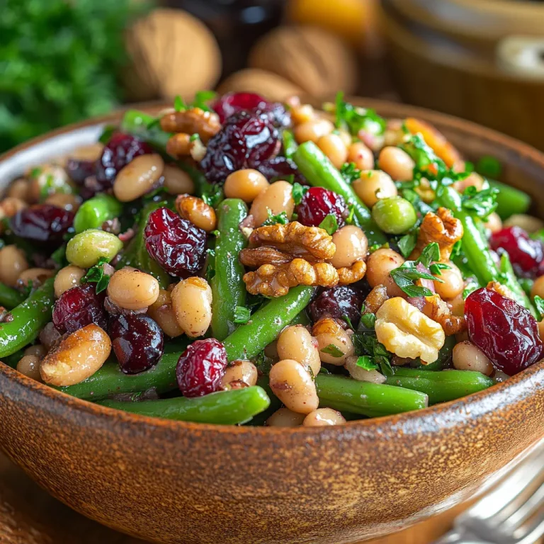 סלט שעועית עם חמוציות