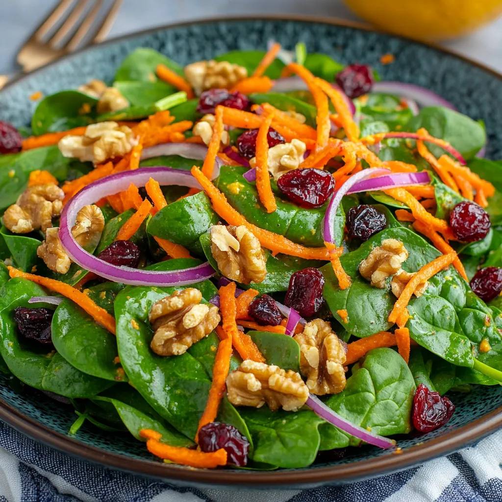 סלט תרד עם גזר מגורד