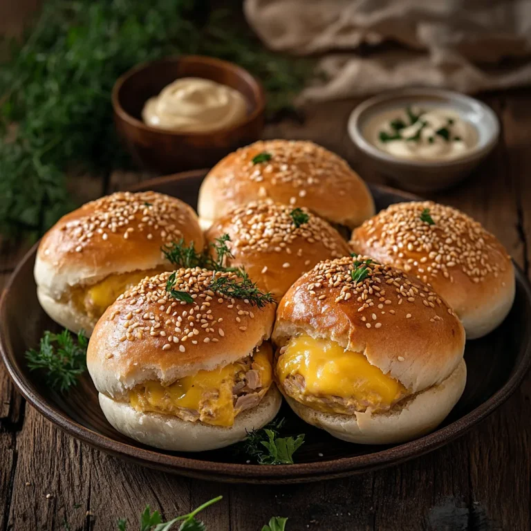 לחמניות במילוי טונה וגבינה צהובה – נשנוש קטן ומשביע
