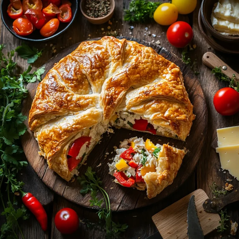 מאפה טונה ופלפלים שמכינים ברבע שעה – טעים ומומלץ